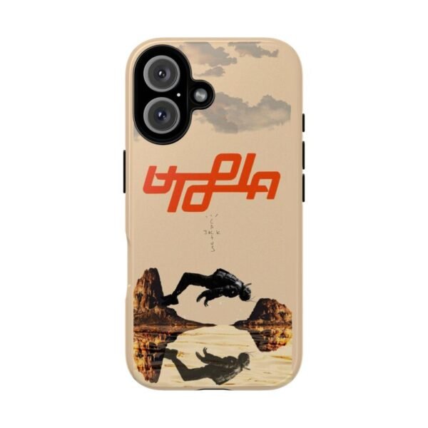 UTOPIA Travis Scott Tough Custom Phone Case Fit for iPhone 16, 16 Pro Max, iPhone 15, iPhone 15 Pro, iPhone 14, iPhone 13 Pro, Galaxy S24